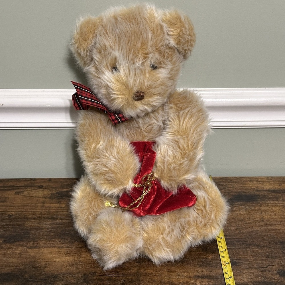 GUND Plush Tan‎ Teddy Bear Gift Bag 16" Stuffed Animal Soft Buttery Feel